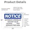 Signmission Automatic Sprinkler Shutoff Valve Located, 24 in W x Rectangle, Vinyl Decal OS-2PACK-NS-D-1824-L-10269 - alternate 6